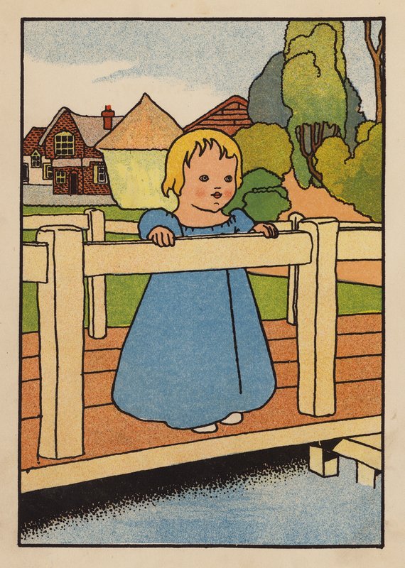 Ilustração para Babes and Birds (litografia a cores) de Charles Robinson