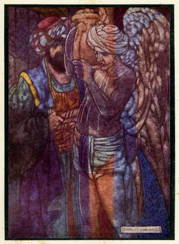 Ilustração para o Rubaiyat de Omar Khayyam de Charles Robinson