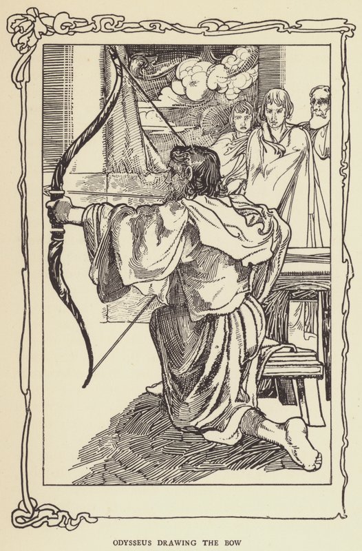 Odisseu desenhando o arco de Sir John Charles Robinson