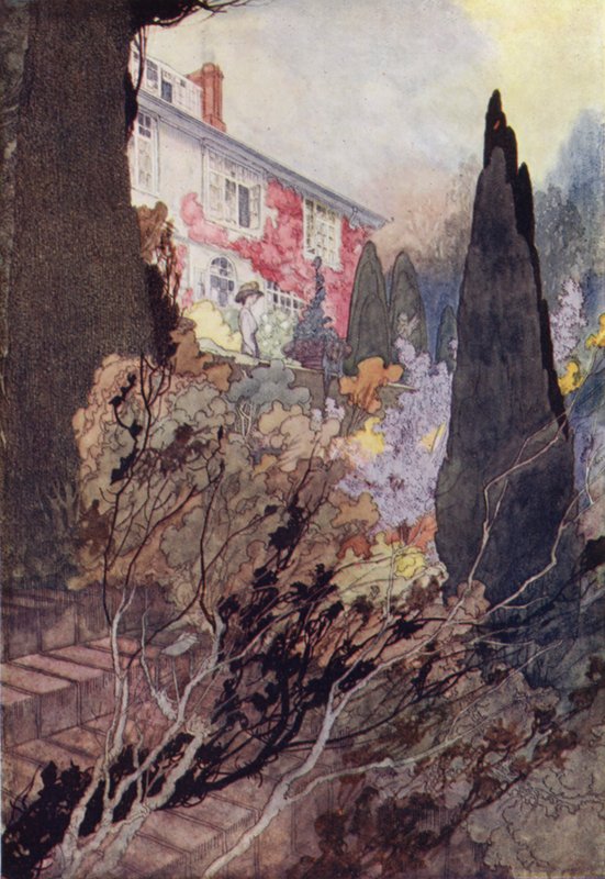 O nosso Jardim Sentimental: Outono (cor litho) de Charles Robinson