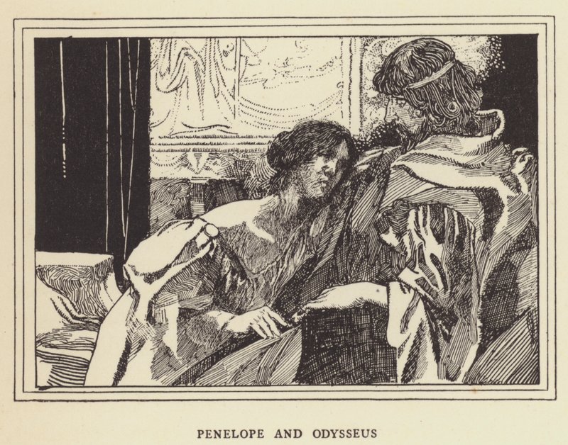 Penélope e Odisseu de Sir John Charles Robinson