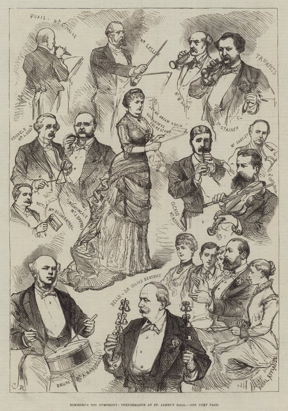 Sinfonia de Brinquedo de Romberg, Performance no St James&39;s Hall de Sir John Charles Robinson