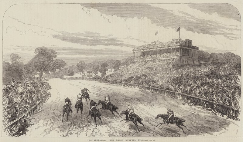 O Alexandra Park Races, Muswell Hill de Sir John Charles Robinson