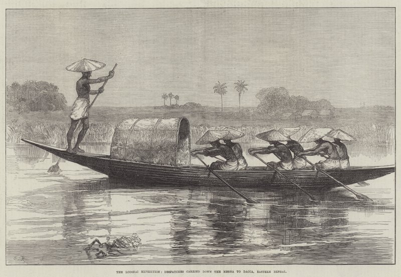 A Expedição Looshai, Expedições levaram o Megna para Dacca, Bengala Oriental de Sir John Charles Robinson