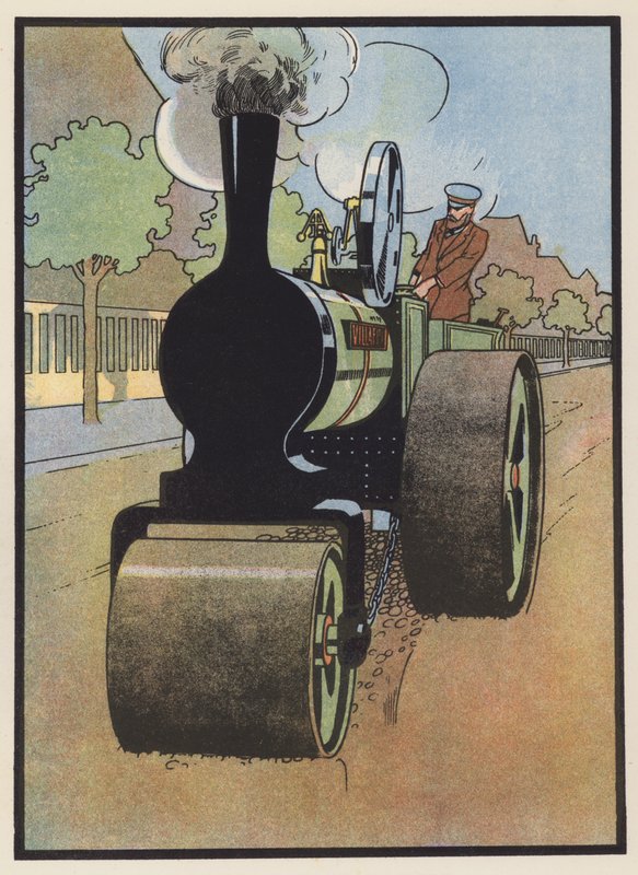 O rolo de estrada no trabalho de Charles Robinson