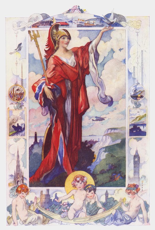 O Reino Unido (cor litho) de Charles Robinson