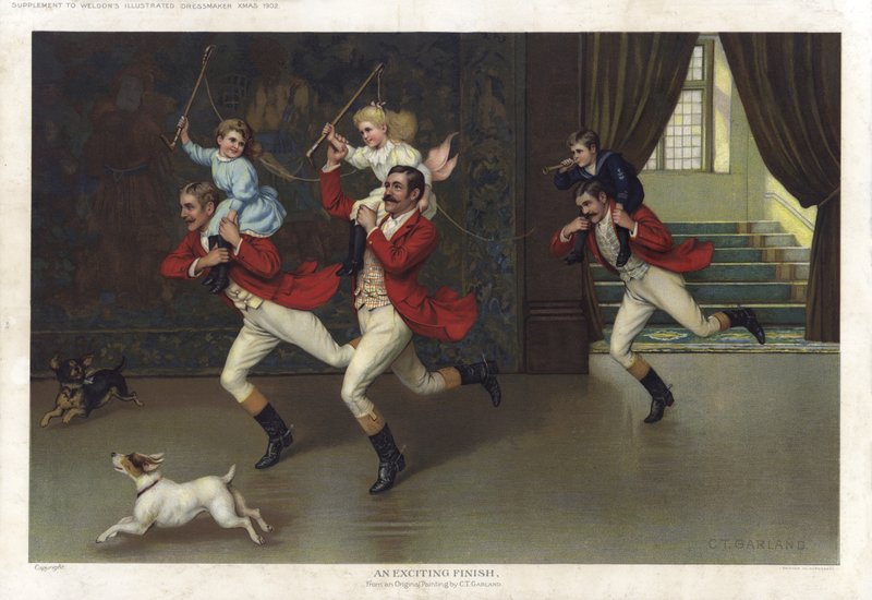 Um acabamento excitante (chromolitho) de Charles Trevor (after) Garland