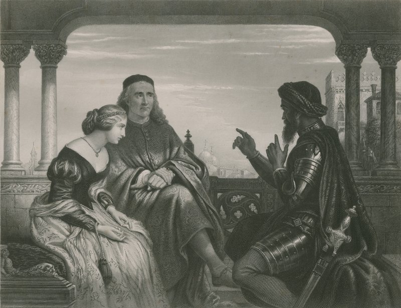 Otelo relacionando suas aventuras, Otelo de Charles West Cope