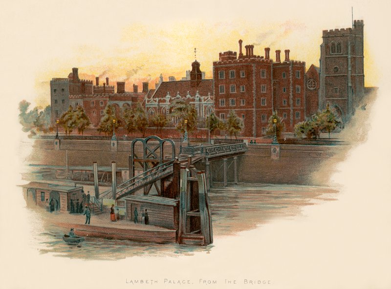 Lambeth Palace, da ponte de Charles Wilkinson