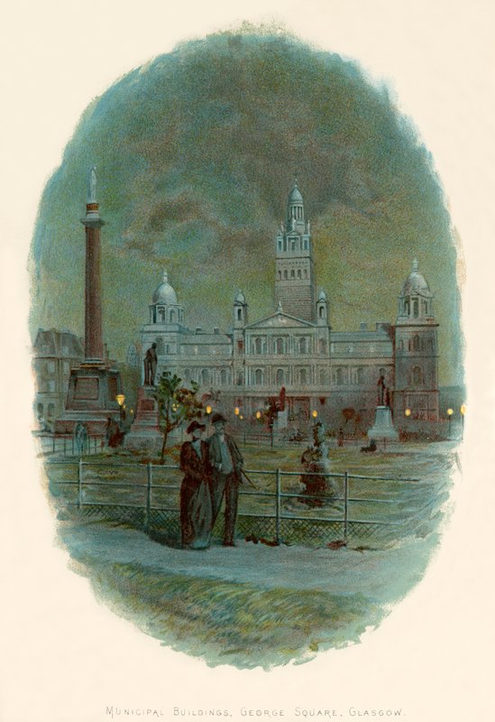 Edifícios municipais, George Square, Glasgow de Charles Wilkinson