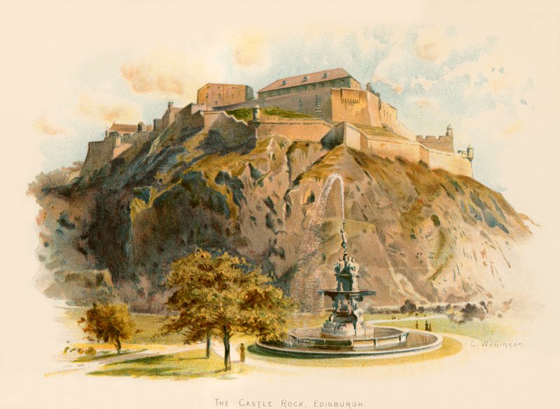 The Castle Rock, Edimburgo de Charles Wilkinson