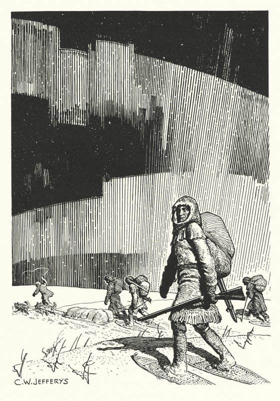 Samuel Hearne na sua viagem à mina de cobre de Charles William (after) Jefferys