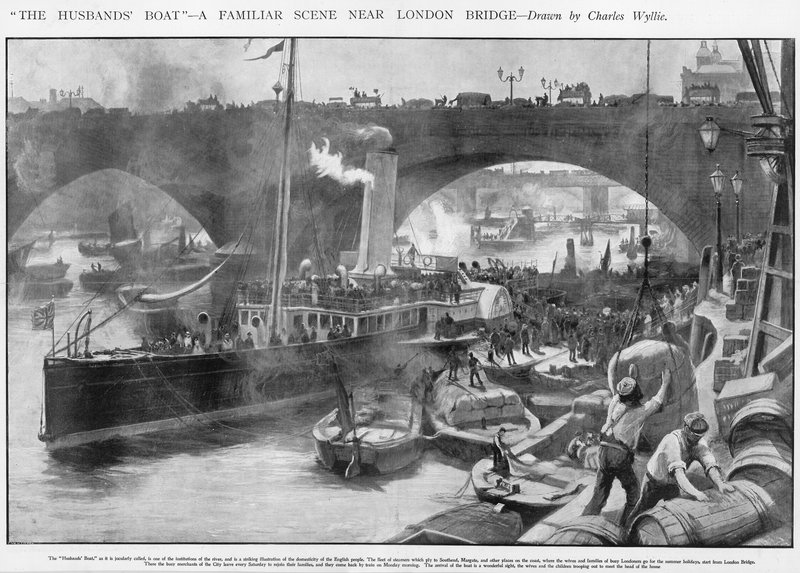O barco do marido de Charles William Wyllie