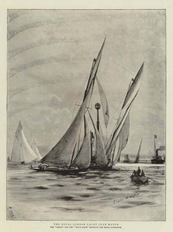 O Royal London Yacht Club Match de Charles William Wyllie