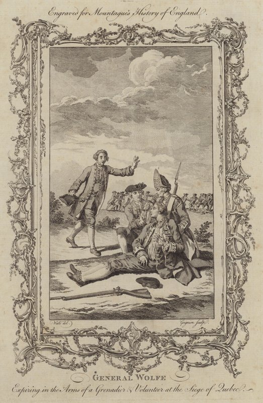A morte do General Wolfe no Cerco do Québec de Charles the Elder Grignion