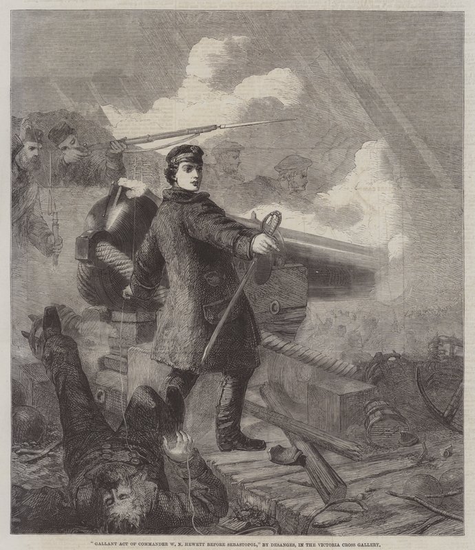 Galant Act of Commander WN Hewett antes de Sebastopol de Chevalier Louis William Desanges