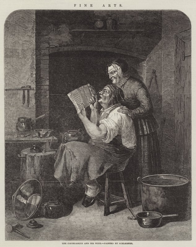 O Coppersmith e sua esposa de Christian Andreas Schleisner