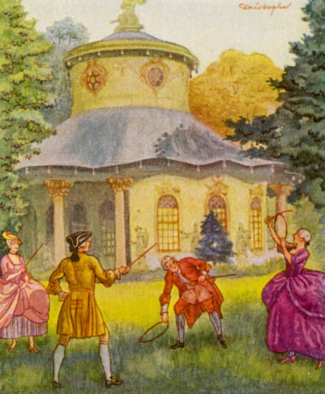 Chinesischer Pavillon / Pavilhão Chinês (litografia a cores) de Christophe (1856 1945)