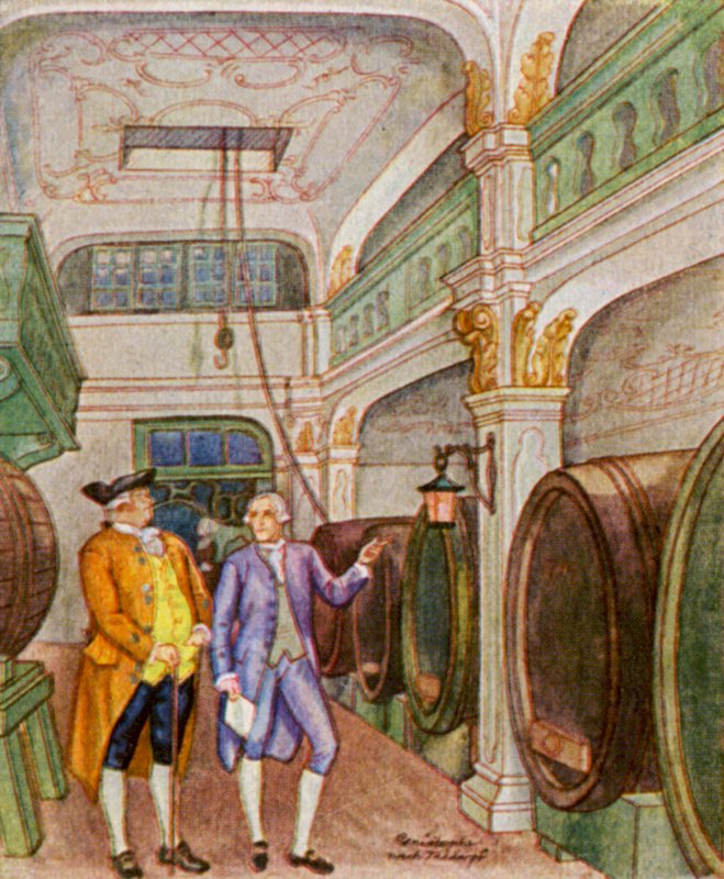 Weinkellerei / Adega (litografia a cores) de Christophe (1856 1945)