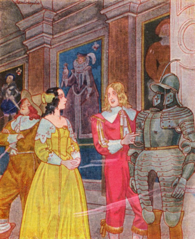 Ahnengalerie / Galeria dos Ancestrais (litografia a cores) de Christophe (1856 1945)