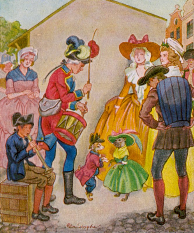 Jahrmarkt / Feira (litografia a cores) de Christophe (1856 1945)