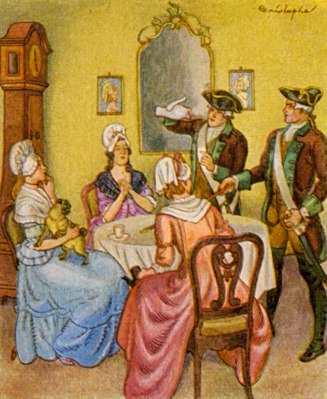 Cafeicultor / Cheirador de café (litografia a cores) de Christophe (1856 1945)
