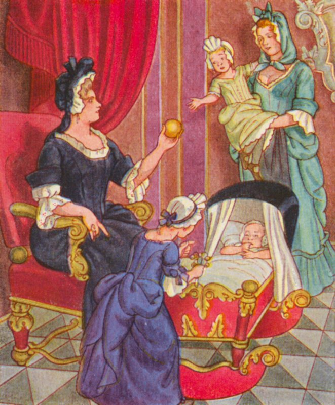 Kinderzimmer / Berçário (litografia a cores) de Christophe (1856 1945)