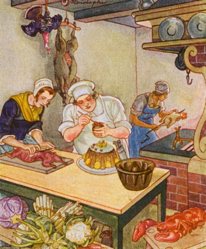 Koch / A Cook (litografia a cores) de Christophe (1856 1945)