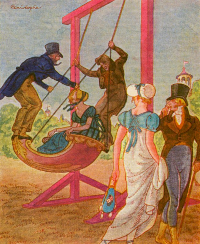 Schaukel / Swing (litografia a cores) de Christophe (1856 1945)