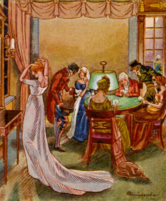 Spielkasino / Casino (litografia a cores) de Christophe (1856 1945)