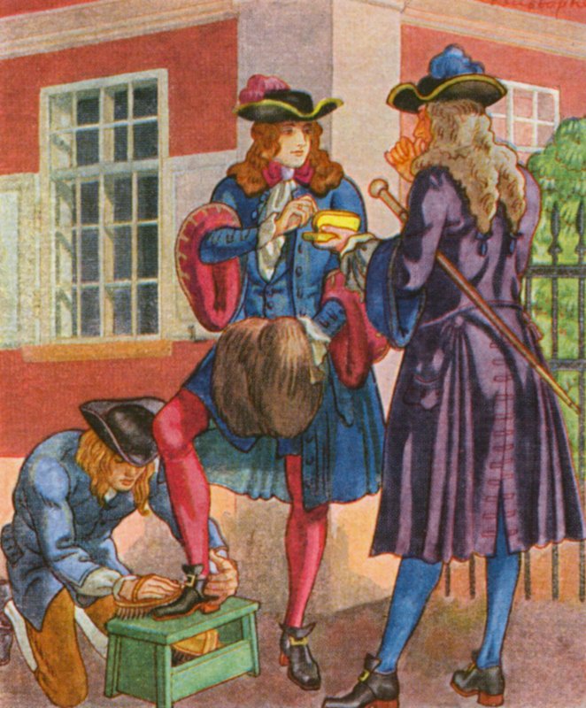 Tabakschnupfer / Rapé de tabaco (litografia a cores) de Christophe (1856 1945)