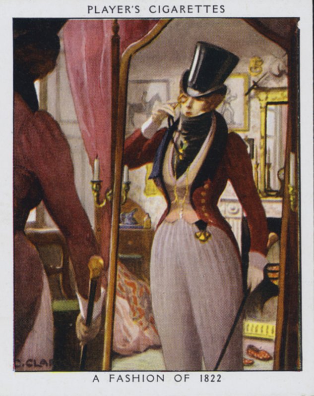 Uma moda de 1822 (cor litho) de Christopher (after) Clark