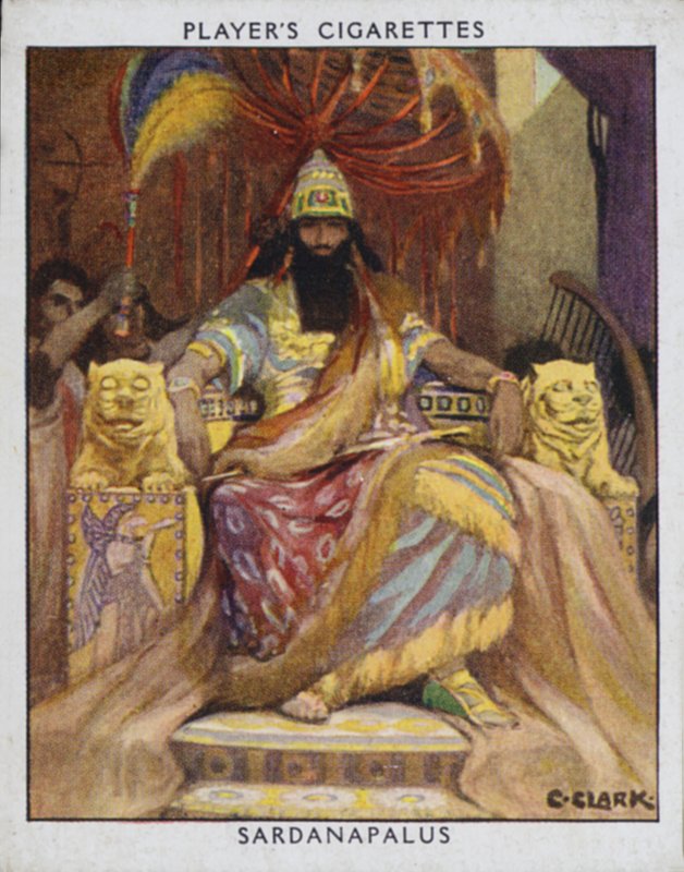 Sardanapalus (cor litho) de Christopher (after) Clark