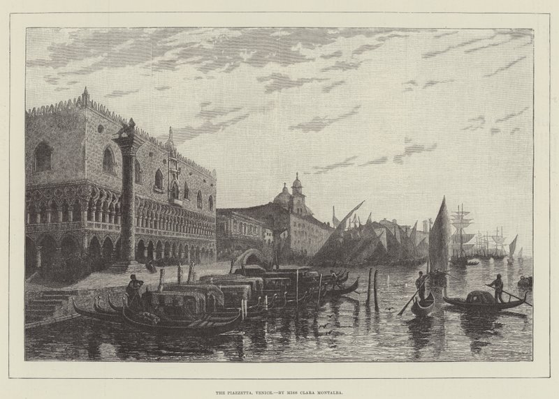 A Piazzetta, Veneza de Clara Montalba