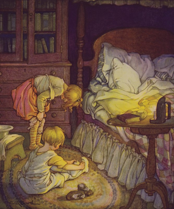 Jardim de versos de uma criança: cama no verão (lito colorido) de Clara Miller Burd