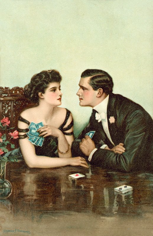 Par, cartas de jogar de Clarence F. Underwood