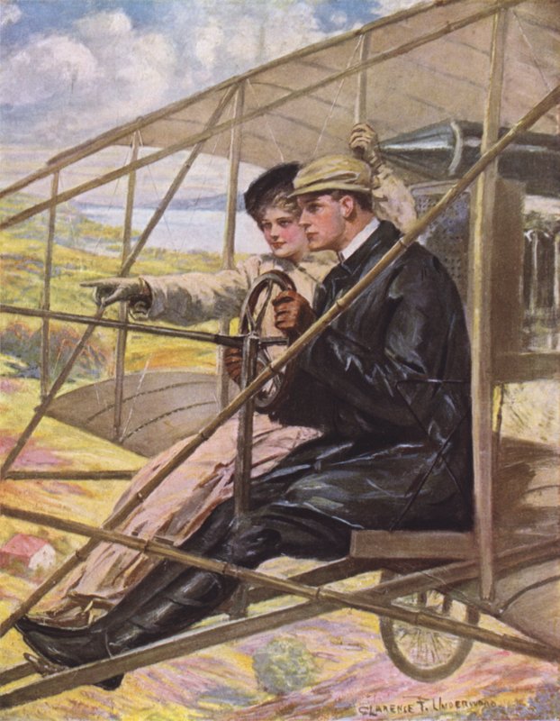 Amor nas asas de Clarence F. Underwood