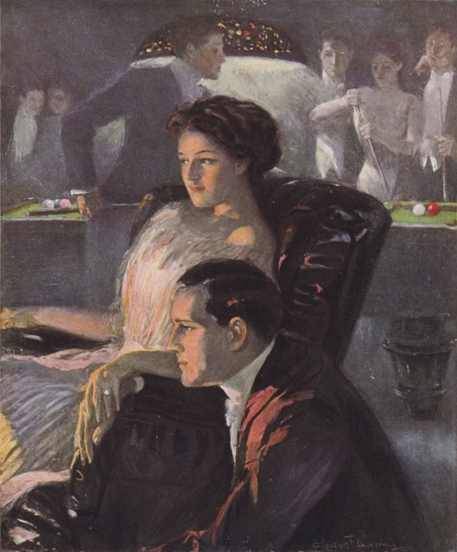 Os dois únicos na festa em casa de Clarence F. Underwood