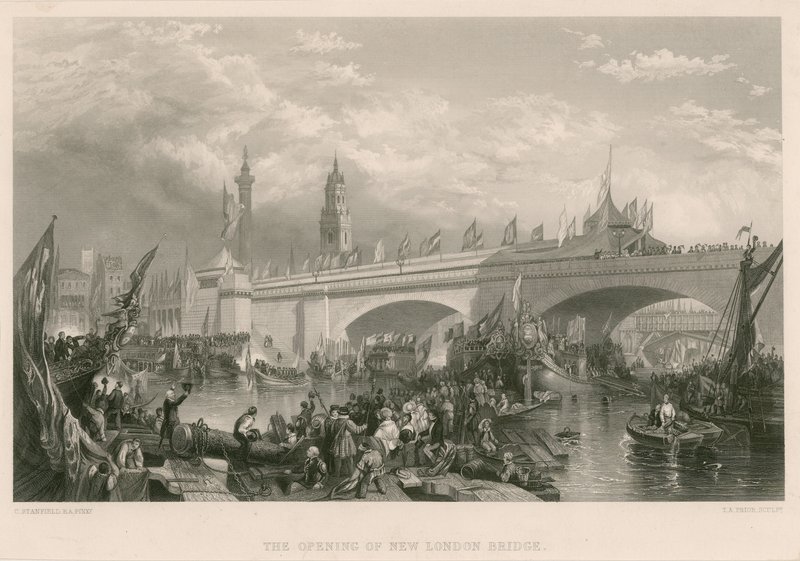 A abertura da New London Bridge de Clarkson Frederick Stanfield