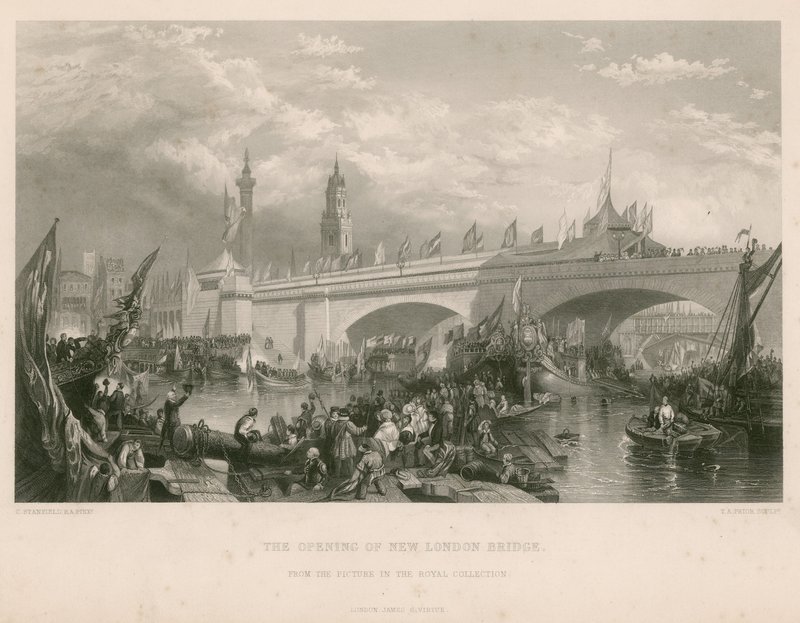 A abertura da New London Bridge de Clarkson Frederick Stanfield