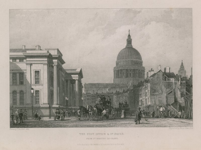 Os correios e a Catedral de São Paulo de Clarkson Frederick Stanfield