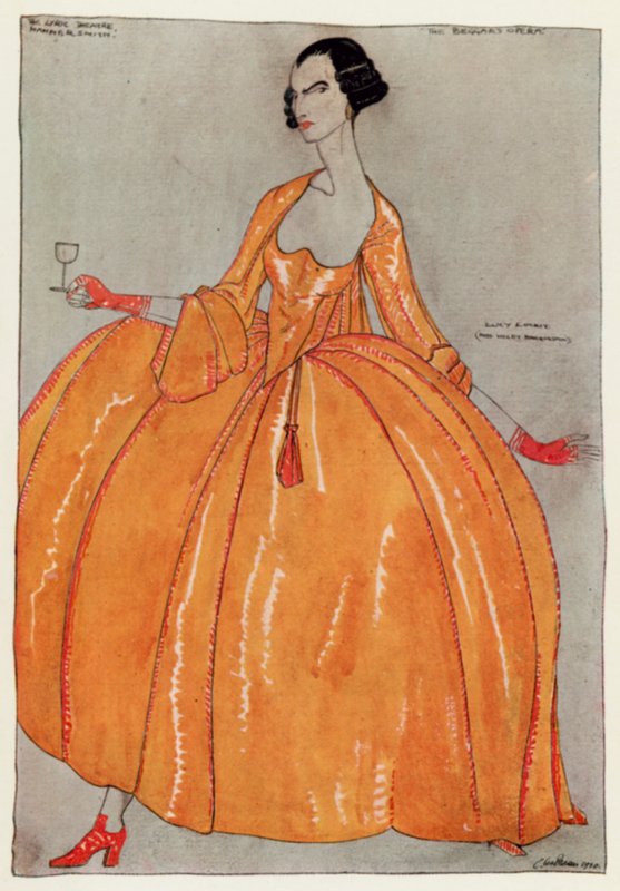A ópera do mendigo, Lucy Lockit de Claud Lovat Fraser