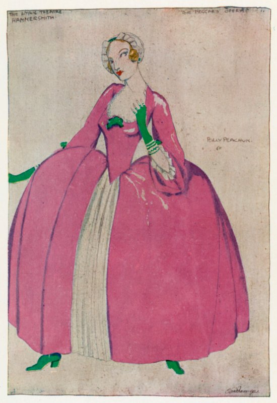 A ópera do mendigo, Polly Peachum de Claud Lovat Fraser