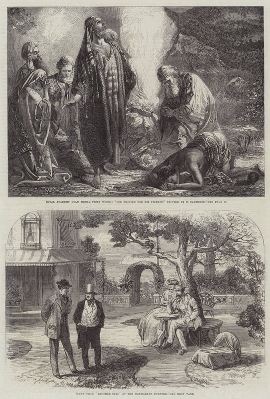 Desenhos do Prêmio da Medalha de Ouro da Royal Academy de Claude Andrew Calthrop