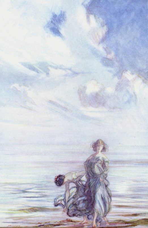 John Keats, Sonnet para G A W (cor litho) de Claude Shepperson