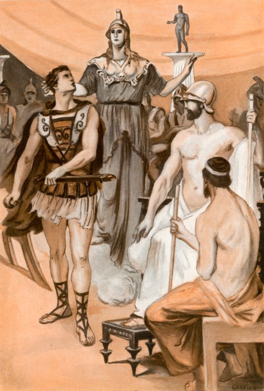 Ilustração para a Ilíada de Homero de Clement Goutier