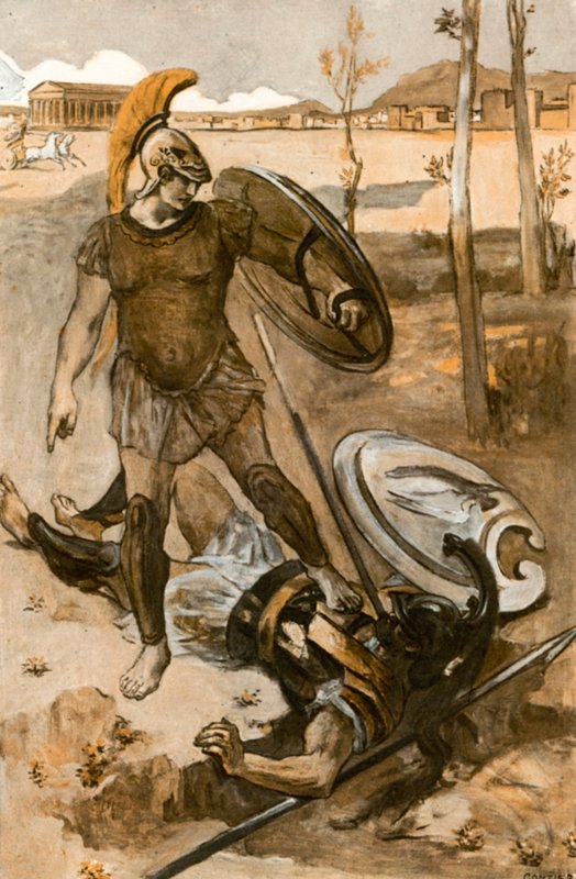 Ilustração para a Ilíada de Homero de Clement Goutier