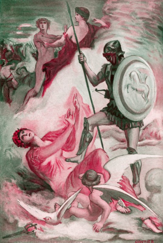 Ilustração para a Ilíada de Homero de Clement Goutier