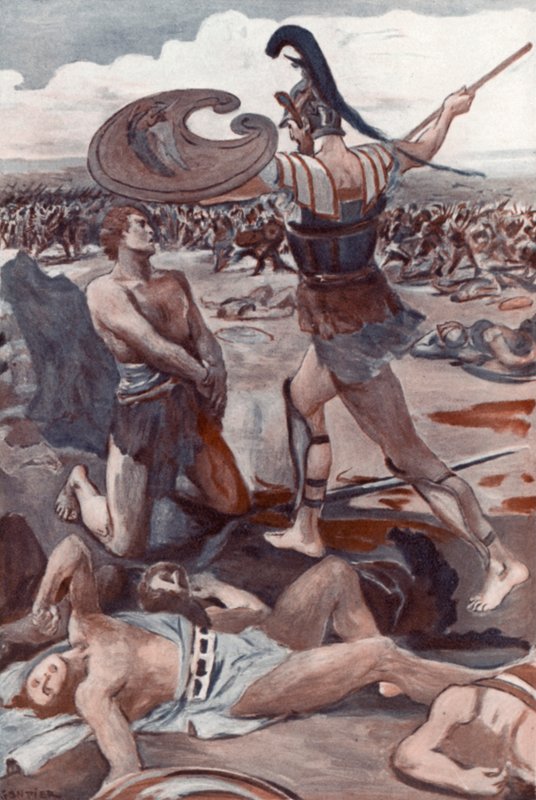 Ilustração para a Ilíada de Homero de Clement Goutier