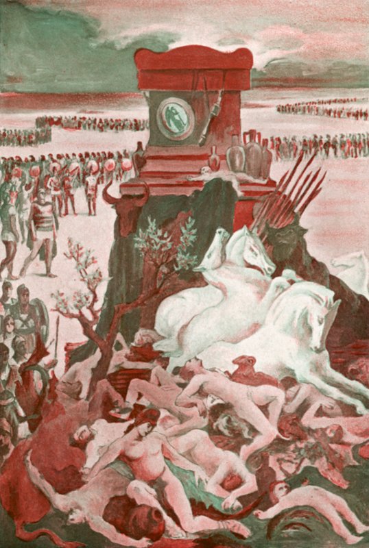 Ilustração para a Ilíada de Homero de Clement Goutier